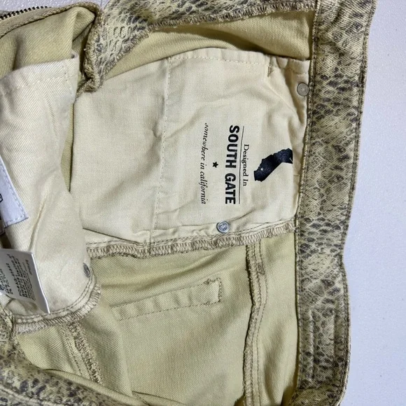 Ag Adriano Goldschmied The Vera Silk Phyton Fresh Sand Mini Skirt Size 2… - Picture 7 of 9